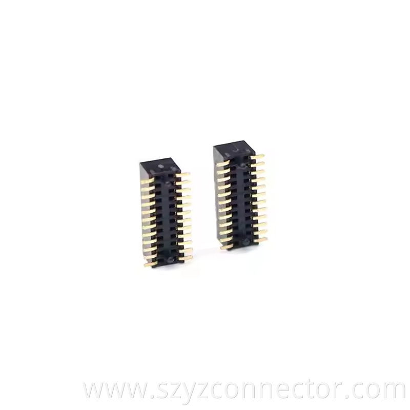 0.8mm Pitch Female Header Dual Row SMT H3.1mm 21P-250P (2)